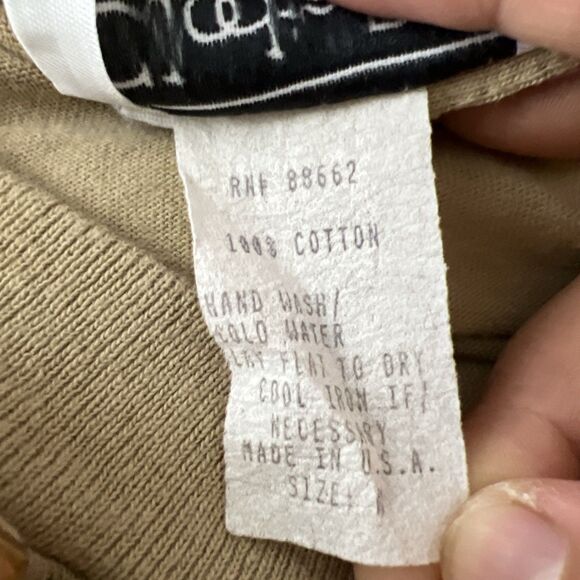 Vintage Clodia Dee Shirt Women Medium Brown Gold Cotton Animal Embroidered Tee - Picture 6 of 16